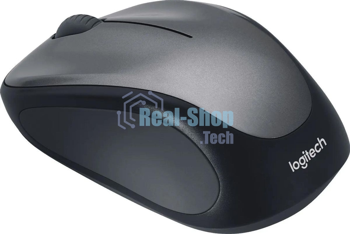 Мышь беспроводная Logitech M235 серый/черный, 1000 dpi, радиоканал, USB, кнопки - 3