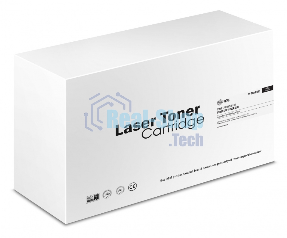 Картридж лазерный Cactus CS-TK8600K черный (30000 стр.) для Kyocera Mita FS-C8600DN/C8650DN