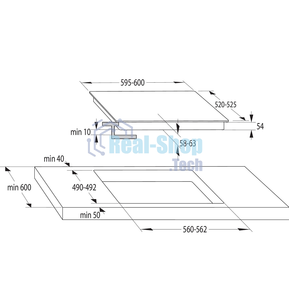 Индукционная варочная панель Gorenje GI6421SYW белый