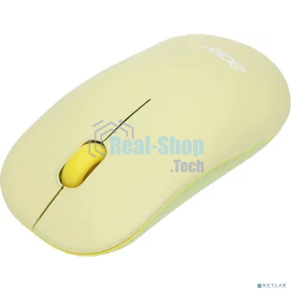 Мышь беспроводная Acer OMR205 зеленый/желтый, 1200 dpi, радиоканал, USB, кнопки - 3