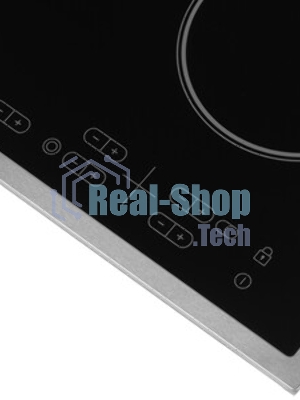 Встраиваемая электрическая панель Samsung NZ64T3516CK/WT, 575x505x55 мм, стеклокерамика, 4 конфорки, рамка - нержавеющая сталь,сенсорное управление, светодиодный LED-дисплей, защита от детей, черный