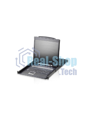 Переключатель/switch, KVM, 1 user консоль LCD/ЖК 19 =16 cpu/портов/port PS2/USB+VGA, с KVM-шнурами PS2 1х1.8м.;USB 1x1.8м., 1280x1024, 1U 19, исп.спец.шнуры, OSD, каскад 256, лат./рус.клав 16PLCD KVMP SWITCH 19INCH