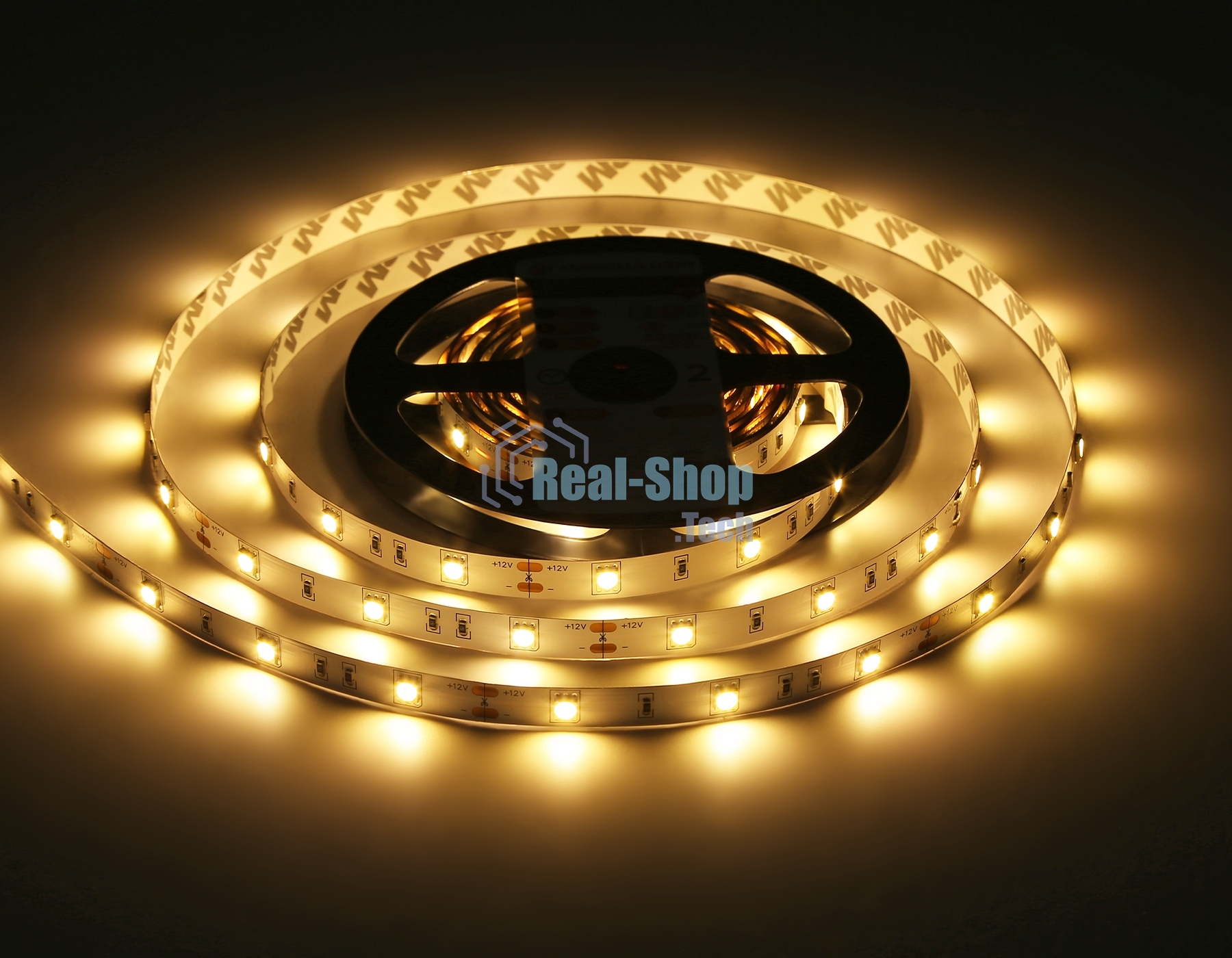 Светодиодная лента Ambrella light GS1801 5050 30Led/ 7.2W m/ 12V IP20 3000K/ 5000*10*1.87mm (2 конт.)