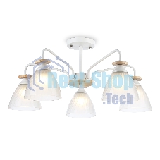 Светильник Ambrella light TR9567/5 WH/FR белый/белый матовый E27/5 max 40W D620*250 Светильник Ambrella light TR9567/5 WH/FR белый/белый матовый E27/5 max 40W D620*250