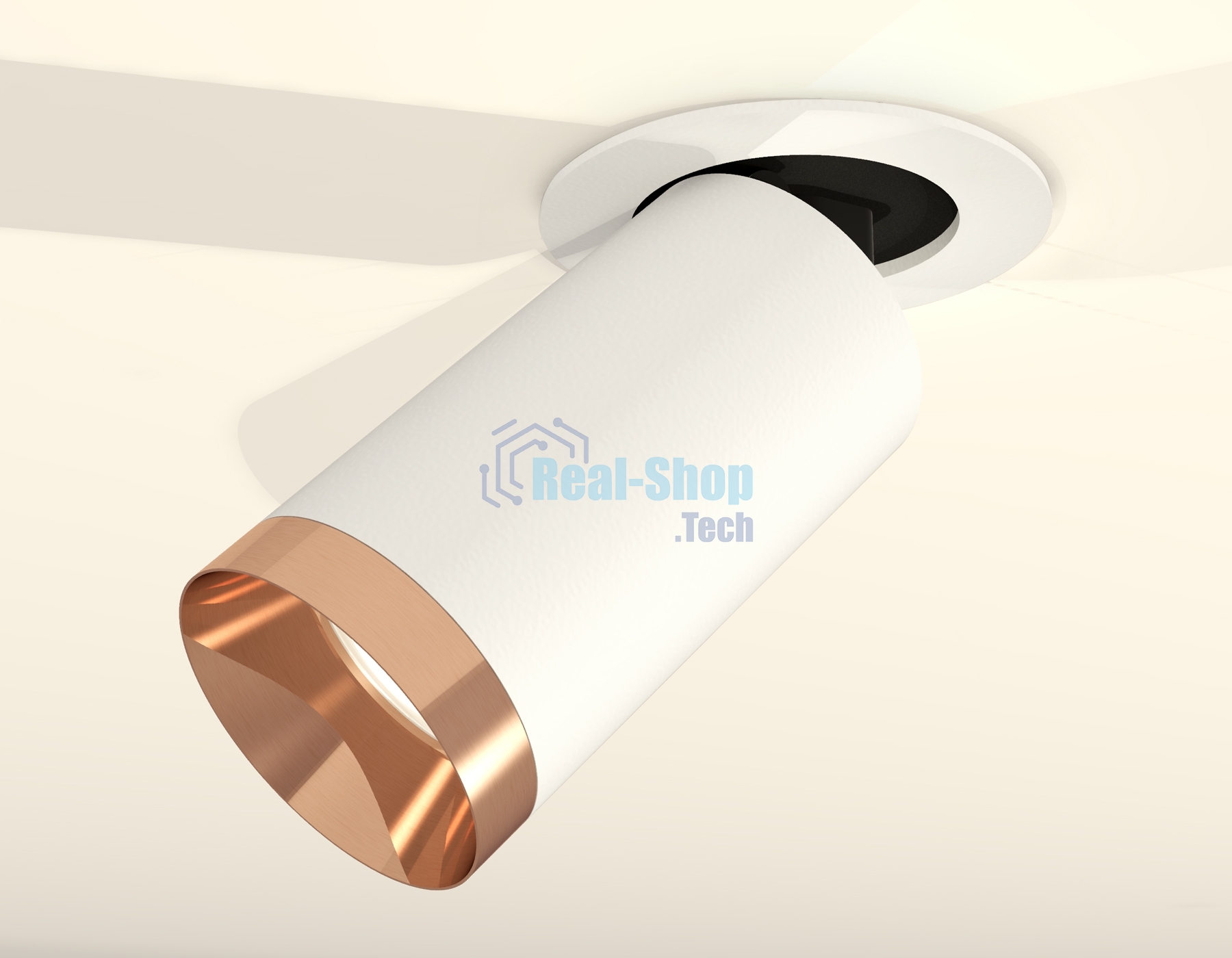 Светильник Ambrella Light XM6322205 SWH/PPG белый песок/золото розовое полированное MR16 GU5.3 (A2241, C6322, N6135)
