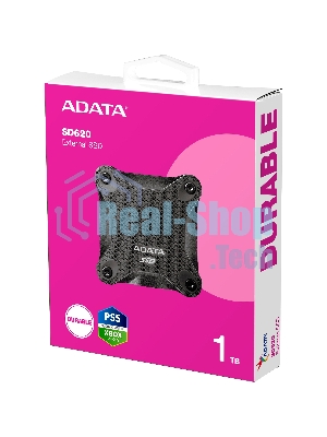 Внешний SSD ADATA SD620, 1TB, USB 3.2 Gen 2 Type-A, R/W 550/480, черный