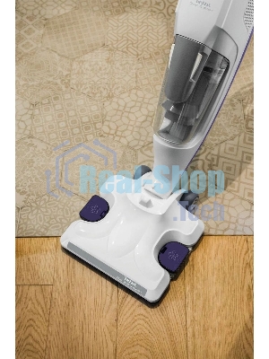 Пылесос вертикальный Tefal Clean&Steam VP7751WH белый, питание от сети, 1500 Вт, уборка влажная/комбинированная/паром/сухая, пылесборник 0.3 л