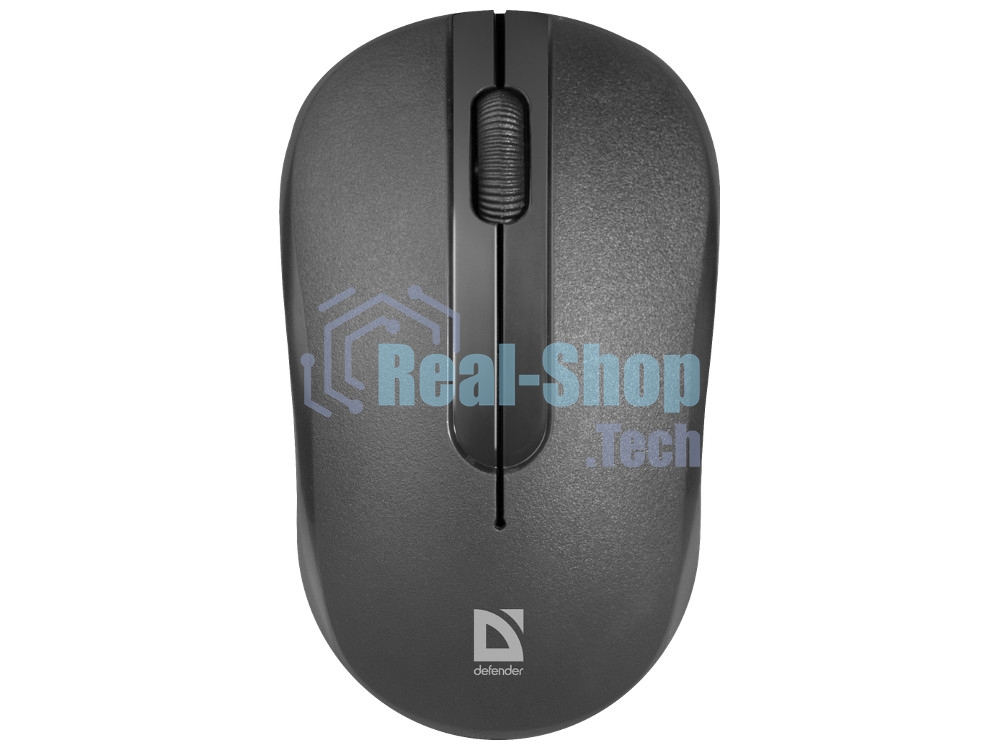 Мышь беспроводная Defender Datum MM-285 черный, 1600 dpi, радиоканал, USB, кнопки - 3