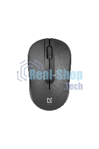 Мышь беспроводная Defender Datum MM-285 черный, 1600 dpi, радиоканал, USB, кнопки - 3