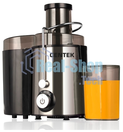 Соковыжималка Centek CT-1209 нержавеющая сталь/черный, 600 Вт