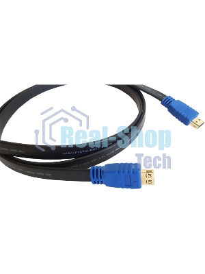 Кабель HDMI 97-01014006 Kramer Electronics C-HM/HM/FLAT/ETH-6 HDMI-HDMI (Вилка - Вилка) c Ethernet (v 1.4), плоский, 1.8 м