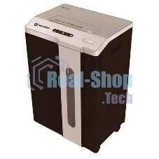 Шредер New United Etalon ET-15M серый (секр.P-5)/перекрестный/15лист./25.6лтр./скрепки/скобы/пл.карты/CD