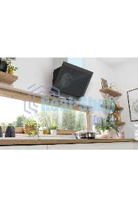 Вытяжка наклонная Gorenje WHI649X21P черный/серебристый, 60 см, 740 куб. м/ч, 67 дБ