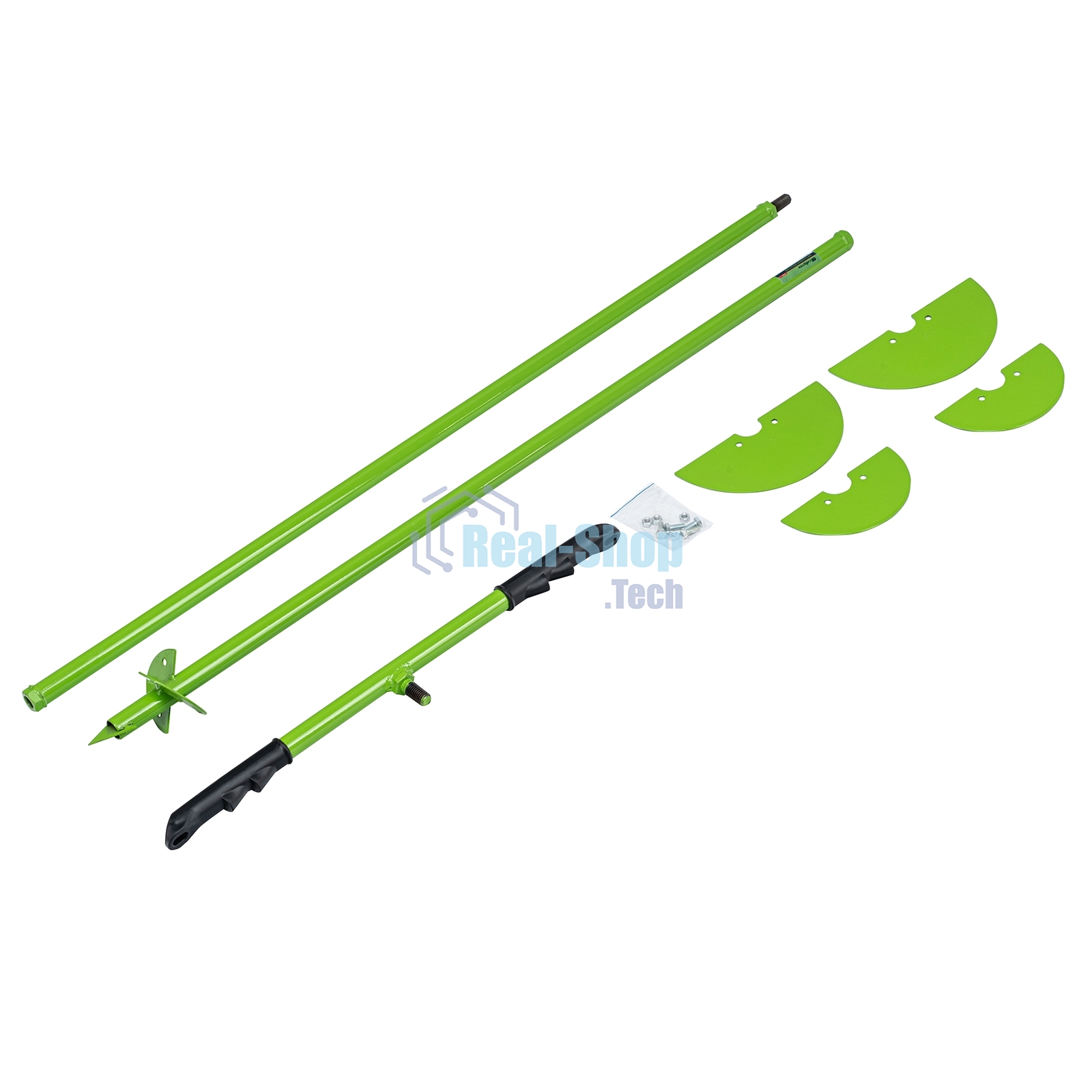 Бур лопастной со сменными ножами Сибртех, 2110 мм, удлинитель, диаметр 150 мм, 200 мм