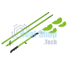 Бур лопастной со сменными ножами Сибртех, 2110 мм, удлинитель, диаметр 150 мм, 200 мм