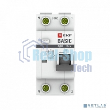 Выключатель автоматический дифференциального тока EKF DA12-32-30-bas 1P+N 32А 30мА тип АС х-ка C эл. 4,5кА АД-12 EKF Basic