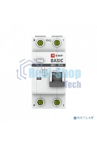 Выключатель автоматический дифференциального тока EKF DA12-32-30-bas 1P+N 32А 30мА тип АС х-ка C эл. 4,5кА АД-12 EKF Basic