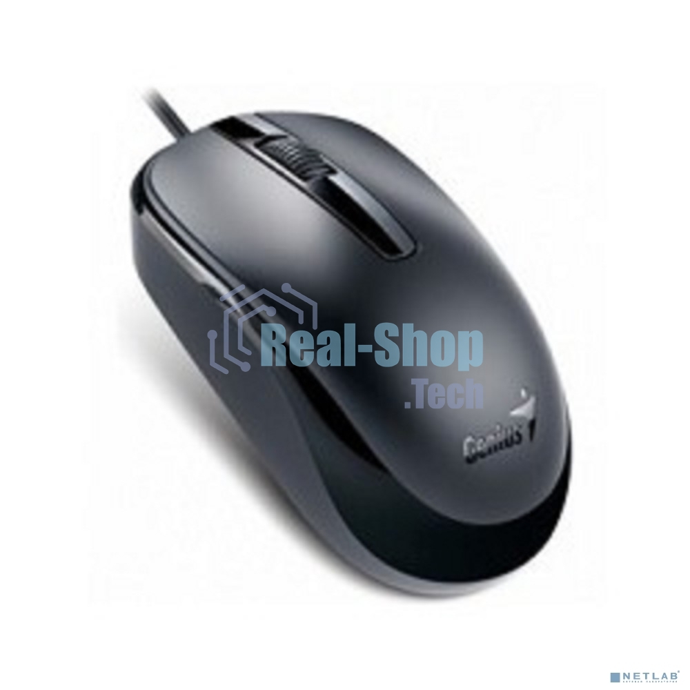 Мышь проводная Genius DX-120 черный, 1000 dpi, USB, кнопки - 3