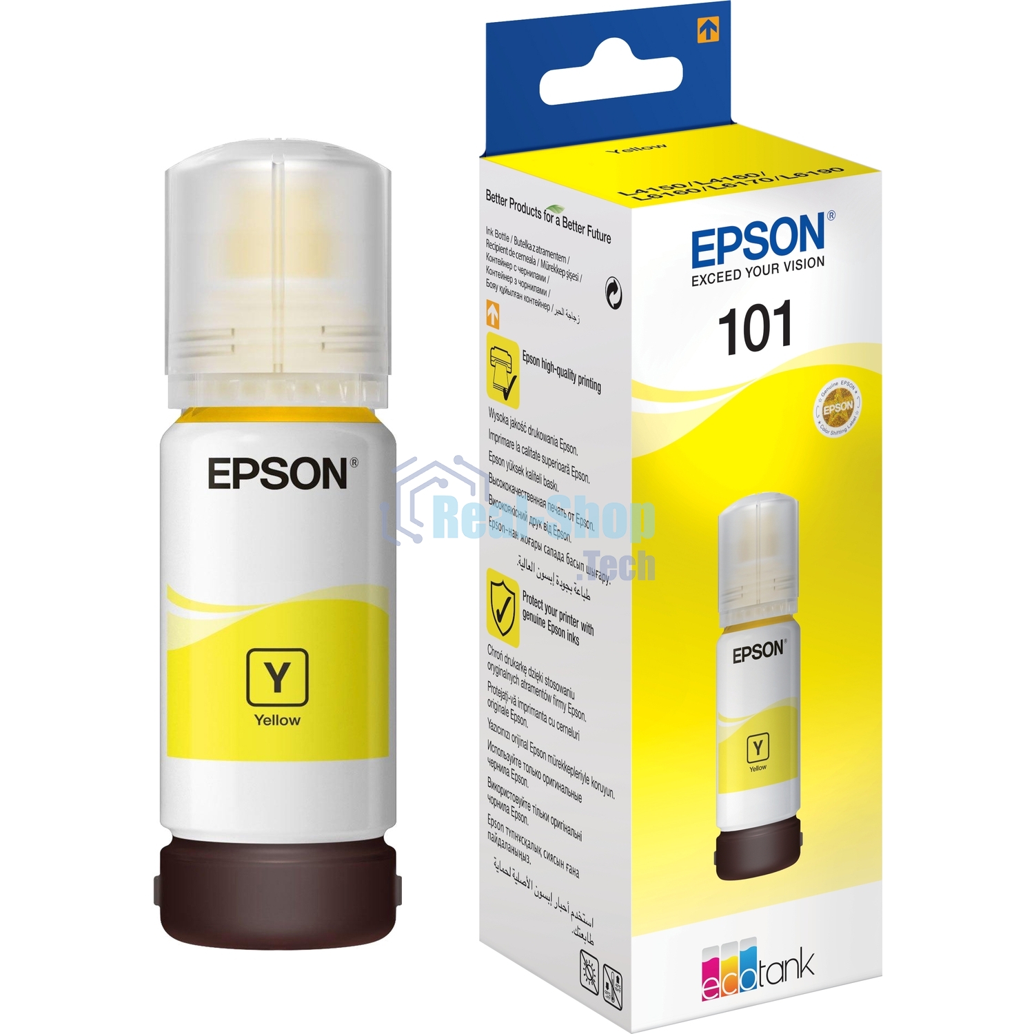 Чернила Epson L101 C13T03V44A желтый (70 мл) для Epson L4150/L4160/L6160/L6170/L6190