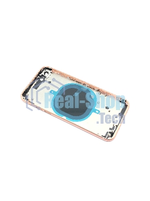 Задняя крышка (корпус) в сборе с рамкой для Apple iPhone 8 розовый (Rose Gold)