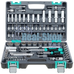 Набор инструментов Stels 14106 1/2'' 1/4'' CrV пластиковый кейс  94 предм.