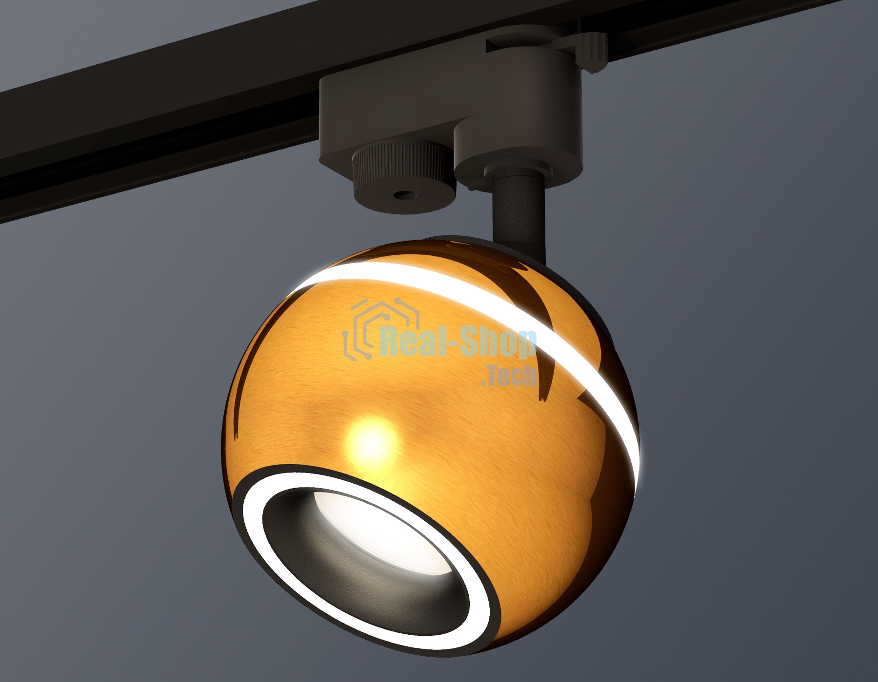 Светильник Ambrella light XT1105005 PYG/SBK/FR золото желтое полированное/черный песок/белый матовый MR16 GU5.3 LED 3W 4200K