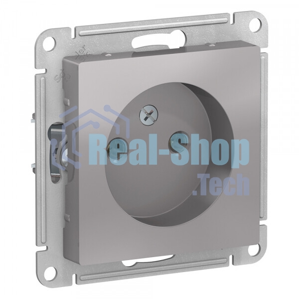 Механизм розетки 1-м СП AtlasDesign без заземл. 16А алюм. SchE ATN000341