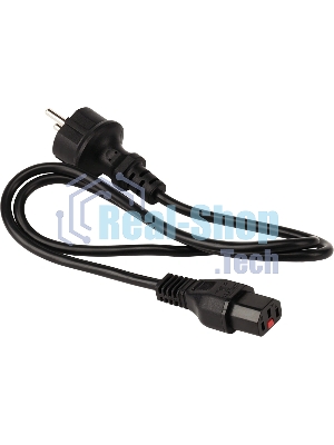 Шнур питания Lanmaster LAN-PP13L/SH-1.5-BK C13-Schuko проводник.:3x0.75мм2 1.5м 220В 10А черный