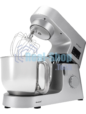 Миксер Vitek VT-PM0550 серебристый, стационарный, 2000 Вт, 6.2 л, 6 скоростей