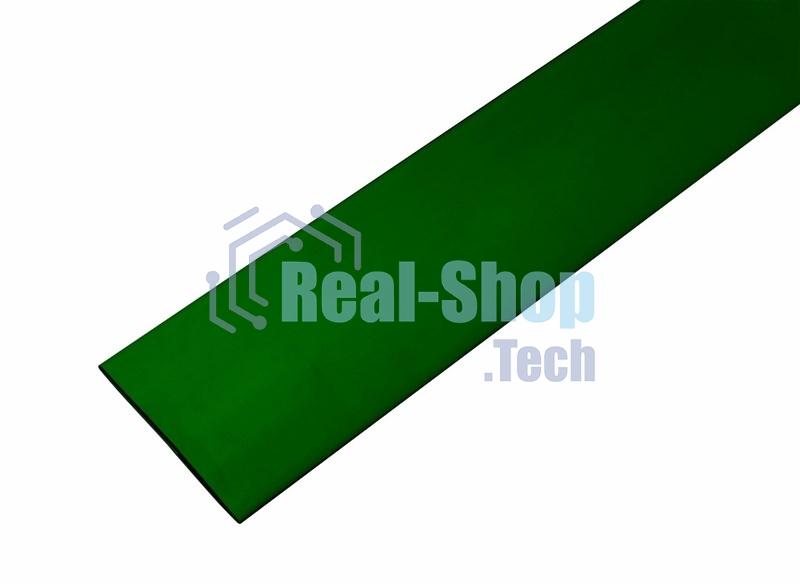 Термоусаживаемая трубка Rexant 35,0/17,5 мм, зеленая, упаковка 10 шт. по 1 м