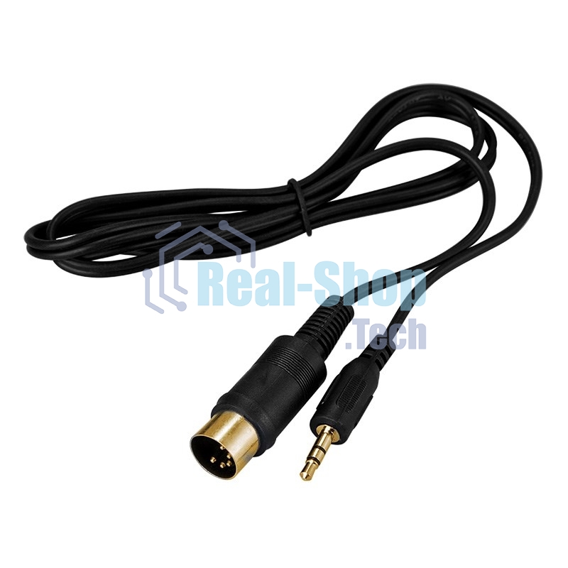 Шнур Rexant DIN 5 Pin - Stereo 3,5 мм, длина 1,5 метра (GOLD)