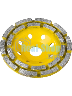 Чашка шлифовальная STAYER PROFESSIONAL 33381-125 алмазная сегментная двухрядная высота 22.2мм 125м