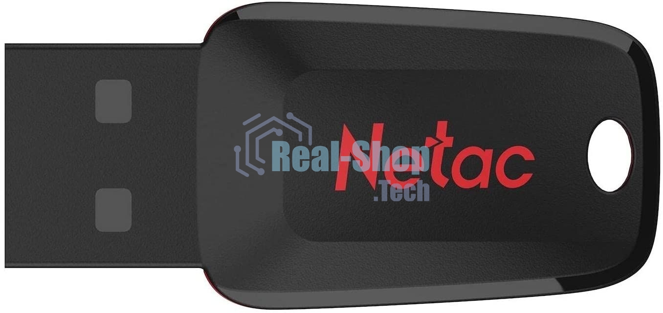 Флешка USB Netac U197 8Gb NT03U197N-008G-20BK, USB 2.0, пластиковая, черная