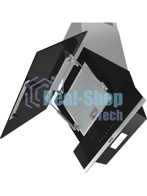 Вытяжка наклонная Gorenje WHI649X21P черный/серебристый, 60 см, 740 куб. м/ч, 67 дБ