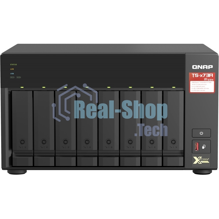 Сетевое хранилище без дисков SMB QNAP TS-873A-8G NAS, 8 trays 3,5