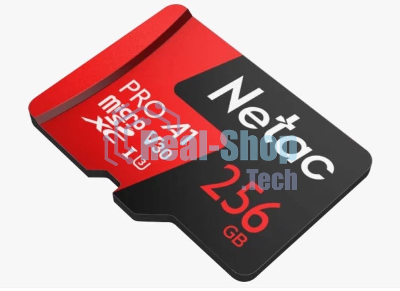 Флеш карта NeTac Карта памяти Netac MicroSD P500 Extreme Pro 256Gb, Retail version card only