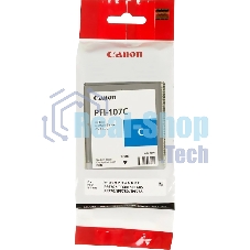 Картридж струйный Canon PFI-107C (6706B001) голубой (130 мл) для Canon iP F680/685/780/785