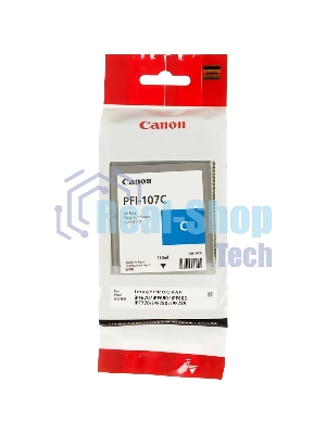 Картридж струйный Canon PFI-107C (6706B001) голубой (130 мл) для Canon iP F680/685/780/785