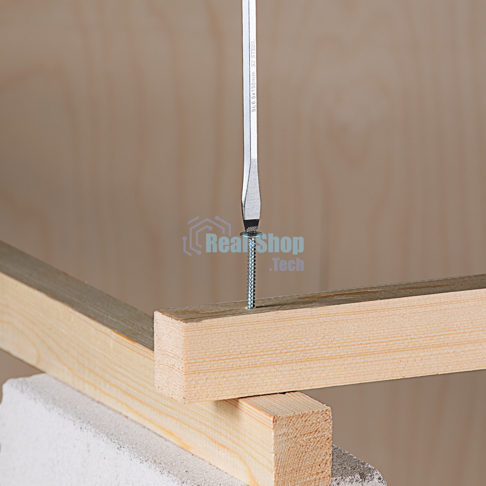 Отвертка Gross SL6,5 x 150 мм, S2, трехкомпонентная рукоятка