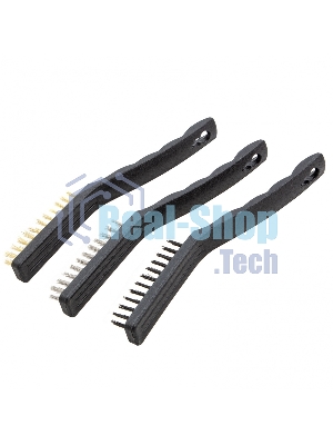 Набор щеток Matrix, 3 шт., металлические с пластмассовой ручкой, большие