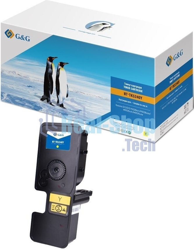 Картридж лазерный G&G GG-TK5240Y желтый (3000 стр.) для Kyocera ECOSYS P5026cdn/P5026cdw;ECOSYS M5526cdn/M5526cdw