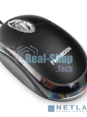 Мышь проводная Гарнизон GM-100 черный, 1000 dpi, USB, кнопки - 3
