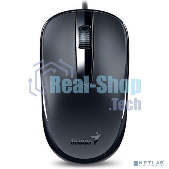 Мышь проводная Genius DX-120 черный, 1000 dpi, USB, кнопки - 3