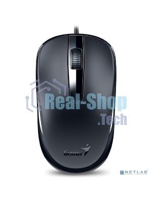 Мышь проводная Genius DX-120 черный, 1000 dpi, USB, кнопки - 3