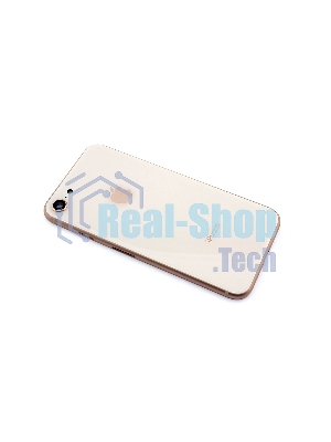 Задняя крышка (корпус) в сборе с рамкой для Apple iPhone 8 розовый (Rose Gold)