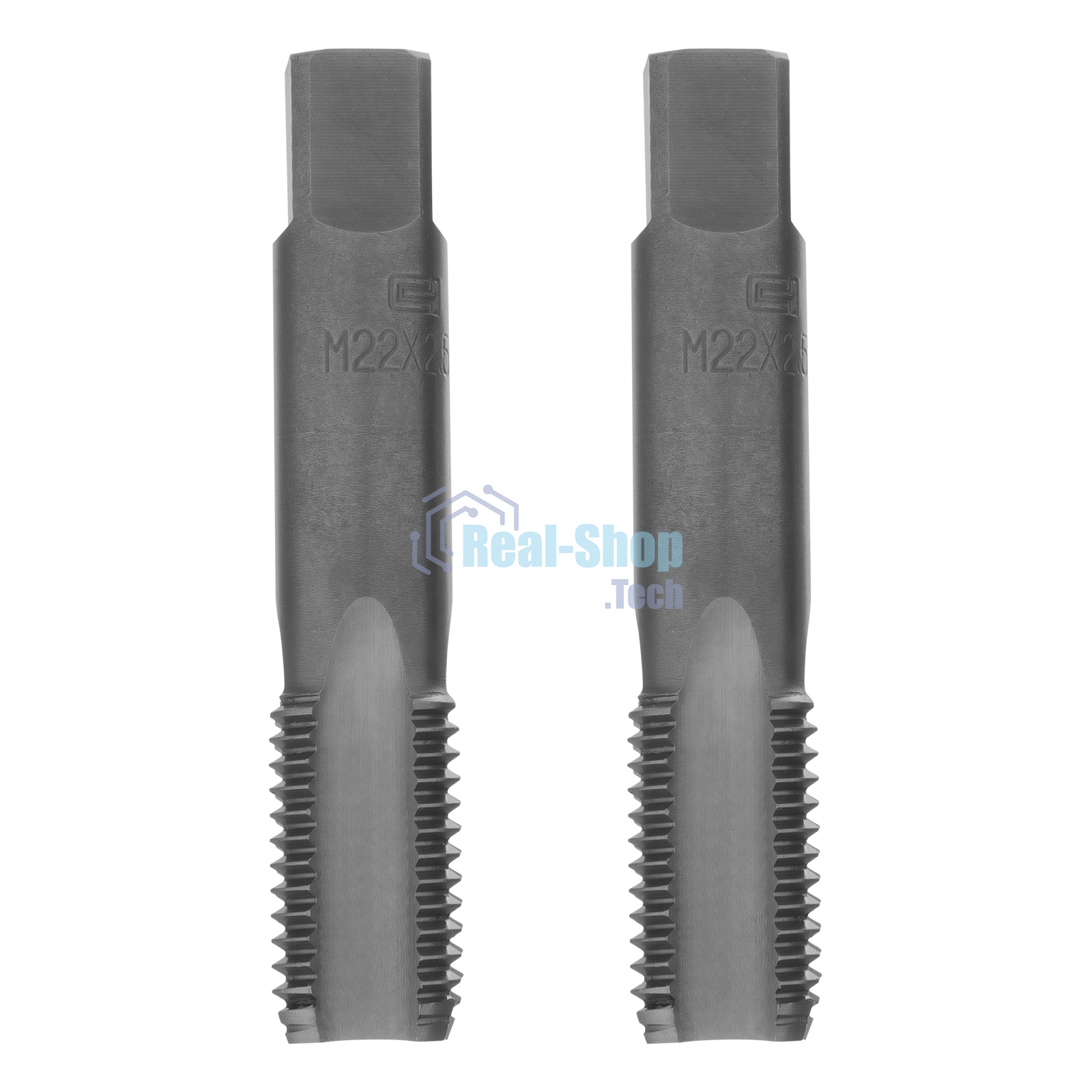 Метчик ручной Сибртех М22 х 2,5 мм, комплект из 2 шт.
