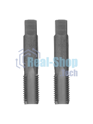 Метчик ручной Сибртех М22 х 2,5 мм, комплект из 2 шт.