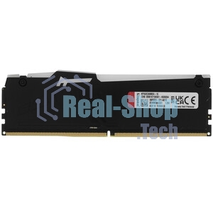 Оперативная память Kingston Fury Beast, DDR5, 16GB (1x16GB), 5200MHz, CL40, DIMM, с радиаторами, RGB, черный