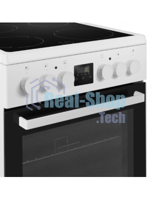 Плита электрическая Maunfeld MEC55CW08D белый, конфорок 4 шт, духовка 60 л, 50 см x 85 см x 60 см