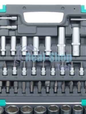 Набор инструментов Stels 14106 1/2'' 1/4'' CrV пластиковый кейс  94 предм.